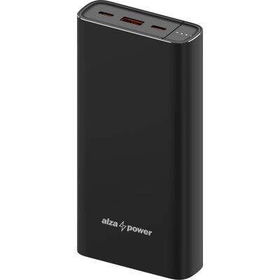 AlzaPower Metal Gen2 20000mAh Power Delivery, 22,5W, fekete AlzaPower Metal Gen2 20000mAh Power Delivery, 22,5W, fekete