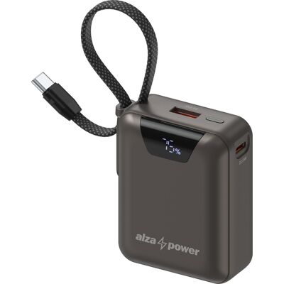 AlzaPower Urban 10000 mAh Power Delivery (22,5 W) szürke AlzaPower Urban 10000 mAh Power Delivery (22,5 W) szürke