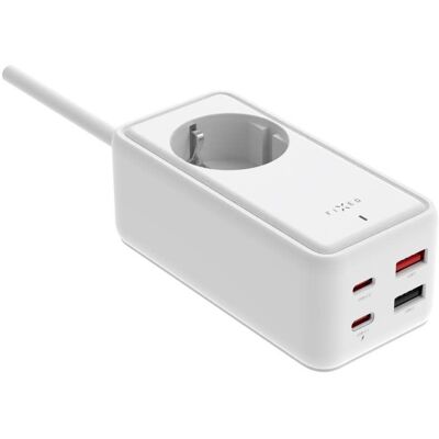 FIXED Charging Strip 2 x USB-C és 2 x USB GaN III PD, 65 W 3 m, fehér FIXED Charging Strip 2 x USB-C és 2 x USB GaN III PD, 65 W 3 m, fehér