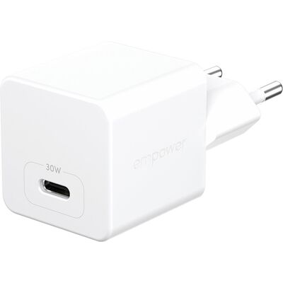 PanzerGlass Empower Turbo GaN 30 W 1× USB-C töltőfej, fehér PanzerGlass Empower Turbo GaN 30 W 1× USB-C töltőfej, fehér