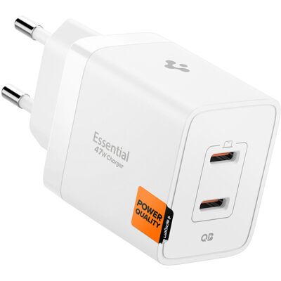 Spigen Essential 47 W Wall Charger EE472EU White Spigen Essential 47 W Wall Charger EE472EU White