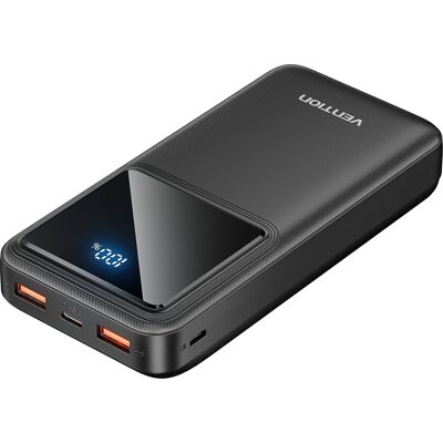 Vention Powerbank FHLB0 - 20000mAh, Gyors Töltés, 3 Eszköz Vention Powerbank FHLB0 - 20000mAh, Gyors Töltés, 3 Eszköz