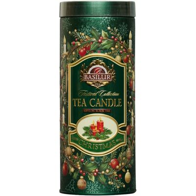BASILUR Festival Candle Green Edition, fémdobozos, 75 g + teamécses, 11g BASILUR Festival Candle Green Edition, fémdobozos, 75 g + teamécses, 11g
