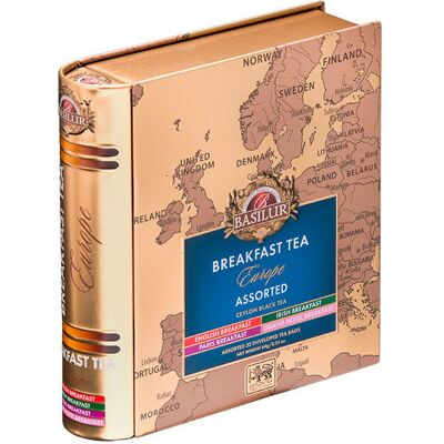 BASILUR European Breakfast Tea Book Assorted fémdobozban, 32×2 g BASILUR European Breakfast Tea Book Assorted fémdobozban, 32×2 g