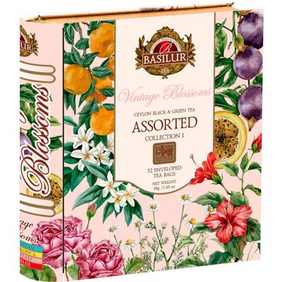 BASILUR Vintage Blossoms Book Assorted fémdobozban, 32×1,5 g BASILUR Vintage Blossoms Book Assorted fémdobozban, 32×1,5 g