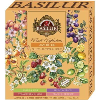BASILUR Without Hibiscus Assorted 40 × 1,8 g, filteres BASILUR Without Hibiscus Assorted 40 × 1,8 g, filteres