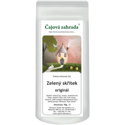Čajová zahrada - Zöld Manó - zöld ízesített tea, 500 g Čajová zahrada - Zöld Manó - zöld ízesített tea, 500 g