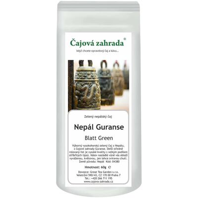 Čajová zahrada Nepál Guranse Blatt Green zöld tea, 500 g Čajová zahrada Nepál Guranse Blatt Green zöld tea, 500 g