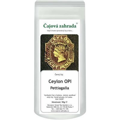 Čajová zahrada Ceylon OPI Pettiagalla fekete tea, 500 g Čajová zahrada Ceylon OPI Pettiagalla fekete tea, 500 g