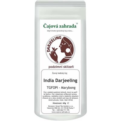Čajová zahrada India Darjeeling FTGFOPI Marybong fekete tea, 500 g Čajová zahrada India Darjeeling FTGFOPI Marybong fekete tea, 500 g