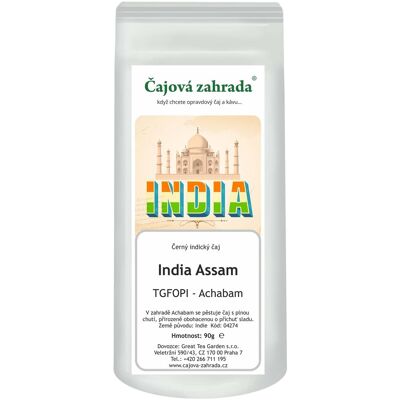 Čajová zahrada India Assam TGFOPI Achabam fekete tea, 1000 g Čajová zahrada India Assam TGFOPI Achabam fekete tea, 1000 g