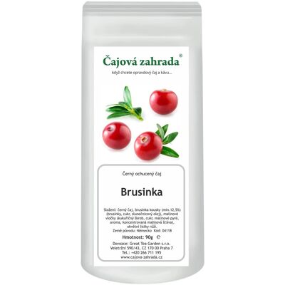 Čajová zahrada Áfonyás tea, fekete tea, ízesített, 500 g Čajová zahrada Áfonyás tea, fekete tea, ízesített, 500 g