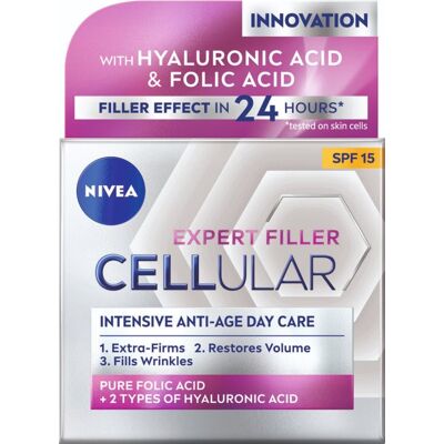 NIVEA Hyaluron Cellular Filler Anti-Age SPF15 Day Cream 50 ml NIVEA Hyaluron Cellular Filler Anti-Age SPF15 Day Cream 50 ml
