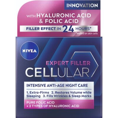 NIVEA Hyaluron Cellular Filler Anti-Age Night Cream 50 ml NIVEA Hyaluron Cellular Filler Anti-Age Night Cream 50 ml