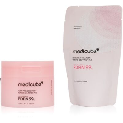MEDICUBE Pdrn Pink Collagen Toning Gel Toner Pad 120 ml (70 ks) MEDICUBE Pdrn Pink Collagen Toning Gel Toner Pad 120 ml (70 ks)