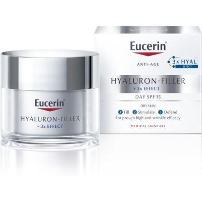 Eucerin Hyaluron-Filler SPF 15 Ránctalanító Krém Száraz Bőrre Eucerin Hyaluron-Filler SPF 15 Ránctalanító Krém Száraz Bőrre