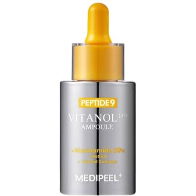 MEDI-PEEL Peptide9 Vitanol Ampoule Pro Világosító ampulla peptidekkel és niacinamiddal, 30 ml MEDI-PEEL Peptide9 Vitanol Ampoule Pro Világosító ampulla peptidekkel és niacinamiddal, 30 ml