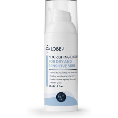 LOBEY Tápláló krém száraz és érzékeny bőrre, 50 ml LOBEY Tápláló krém száraz és érzékeny bőrre, 50 ml