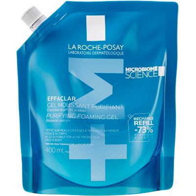 LA ROCHE-POSAY Effaclar tisztító habzó gél, utántöltő, 400 ml LA ROCHE-POSAY Effaclar tisztító habzó gél, utántöltő, 400 ml
