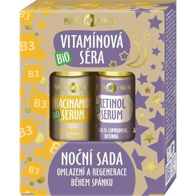 PURITY VISION Bio vitaminos szérumok - éjszakai szett 60 ml PURITY VISION Bio vitaminos szérumok - éjszakai szett 60 ml