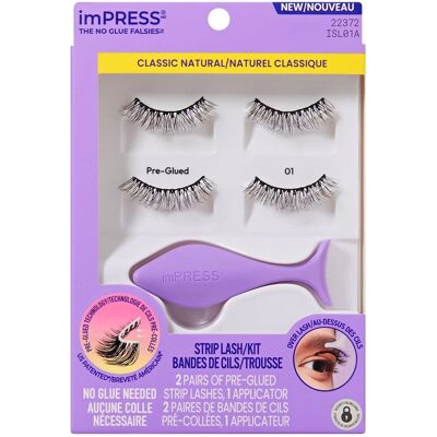 Kiss imPRESS No Glue Strip Lash 01 Kiss imPRESS No Glue Strip Lash 01