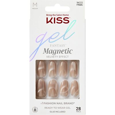 KISS Mágneses zselés műköröm - Közepes hosszú, Ovalszerű, Velúrszerű befejezés - Műköröm KISS Mágneses zselés műköröm - Közepes hosszú, Ovalszerű, Velúrszerű befejezés - Műköröm