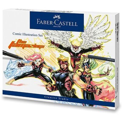 Faber-Castell Comic Illustration filctoll, szett 15 db Faber-Castell Comic Illustration filctoll, szett 15 db
