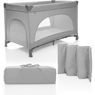 ZOPA Összecsukható utazóágy Lely Silver Grey ZOPA Összecsukható utazóágy Lely Silver Grey