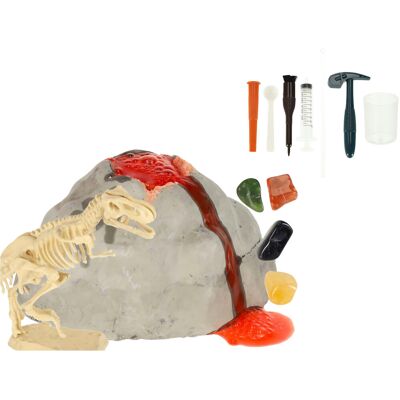 KIK KX3582 2in1 Készlet kis régészek számára - vulkán és dinoszaurusz csontváz KIK KX3582 2in1 Készlet kis régészek számára - vulkán és dinoszaurusz csontváz