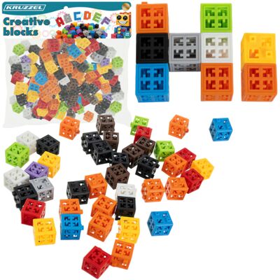 KRUZZEL 26377 Kreatív 3D építőjáték, 2×2 cm, 160 db KRUZZEL 26377 Kreatív 3D építőjáték, 2×2 cm, 160 db
