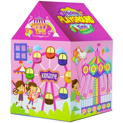 LEAN Toys 10520 Vidámpark játéksátor, 123×82 cm, rózsaszín LEAN Toys 10520 Vidámpark játéksátor, 123×82 cm, rózsaszín