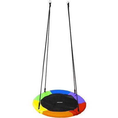 Kruzzel 25285 fészekhinta, 100 cm, szivárványos Kruzzel 25285 fészekhinta, 100 cm, szivárványos
