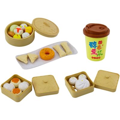 LEAN Toys 18137 Reggeliző készlet zöldségekkel és tányérokkal, 38 darab LEAN Toys 18137 Reggeliző készlet zöldségekkel és tányérokkal, 38 darab