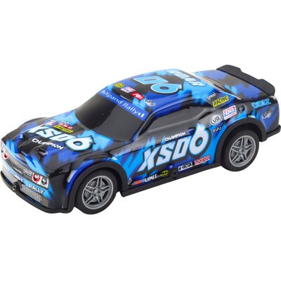 LEAN Toys 23061 RC versenyautó, világító karosszéria, fekete és kék LEAN Toys 23061 RC versenyautó, világító karosszéria, fekete és kék