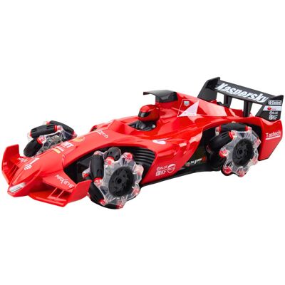 LEAN Toys 22678 RC versenyautó füst effekt, 2.4G, piros LEAN Toys 22678 RC versenyautó füst effekt, 2.4G, piros