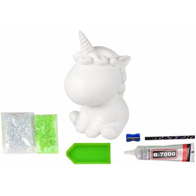 LEAN Toys 15628 DIY gyémántos egyszarvú készítő készlet, zöld LEAN Toys 15628 DIY gyémántos egyszarvú készítő készlet, zöld