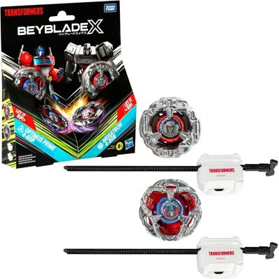 Hasbro Beyblade X Transformers Collab Optimus Prime 4-60P vs. Megatron 4-80B Hasbro Beyblade X Transformers Collab Optimus Prime 4-60P vs. Megatron 4-80B