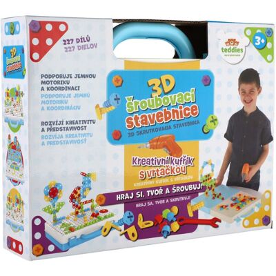 Teddies 3D csavarozós építőjáték Teddies 3D csavarozós építőjáték