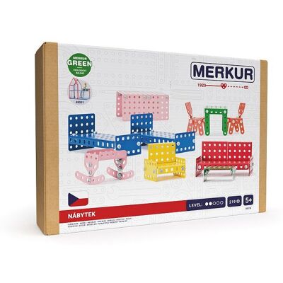 Merkur babaház-kiegészítő, bútorok, 219 darab Merkur babaház-kiegészítő, bútorok, 219 darab