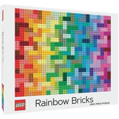 Chronicle books Puzzle LEGO® Szivárványos kockák 1000 darab Chronicle books Puzzle LEGO® Szivárványos kockák 1000 darab