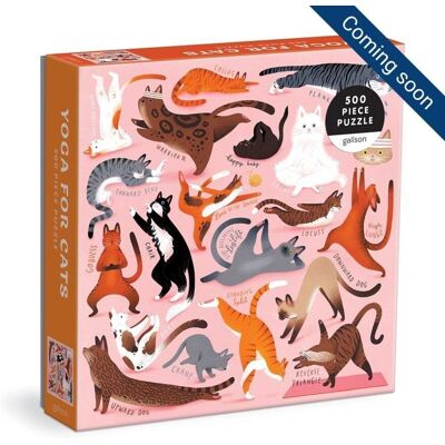 Galison Puzzle Jóga macskáknak 500 darab Galison Puzzle Jóga macskáknak 500 darab