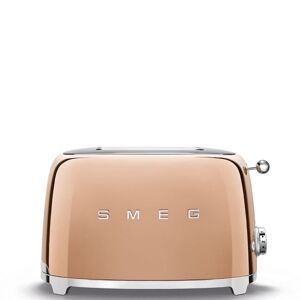 Smeg 50-es évekbeli, Retro stílusú kenyérpirító, P2 rózsaszín arany 950W - SMEG