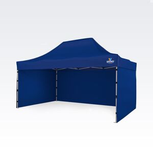 BRIMO Kerti sátor 3x4,5m Ingyen: 3 teli oldalfal + 8 sátorcövekek és védőtok!  Kék