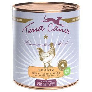 Terra Canis 6x800g Terra Canis Senior Csirke, uborka, tök & gyógynövények nedves kutyatáp