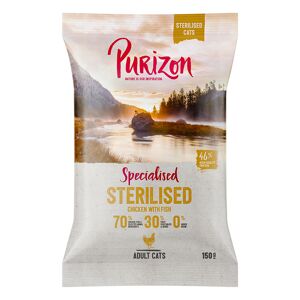 Purizon 150g Purizon Sterilised Adult csirke & hal gabonamentes száraz macskatáp