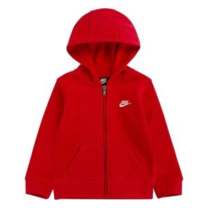 Nike nkb club fleece fz hoodie 110-116 cm Piros 110-116 CM unisex