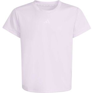 adidas TRAIN ESSENTIALS REGULAR FIT LOGO KIDS Lány edzőpóló, lila, méret adidas TRAIN ESSENTIALS REGULAR FIT LOGO KIDS Lány edzőpóló, lila, méret