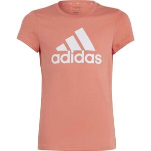 adidas ESS BL T Lány póló, narancssárga, méret 152  - narancssárga - Size: 152 - female