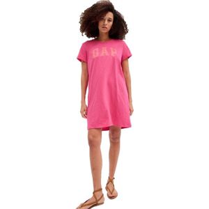 GAP V-SS ME GAP LOGO DRESS Női ruha, rózsaszín, méret XS  - rózsaszín - Size: XS - female
