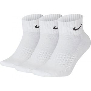 Nike 3PPK VALUE COTTON QUARTER Zokni edzésre, fehér, méret